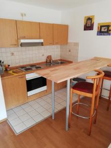 Kuchyň nebo kuchyňský kout v ubytování Hotel Ideal