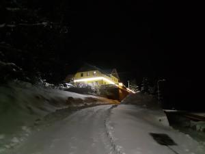 Apartmány Yellow v zimě