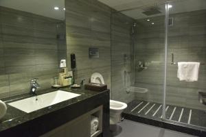 Vannituba majutusasutuses Marina- Shimla First Designer Boutique Hotel