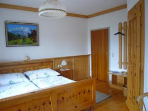 Кровать или кровати в номере Eichenhof