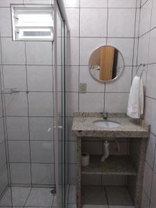 Ένα μπάνιο στο Apartamentos Andréia