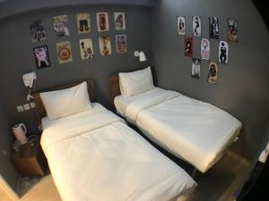 Postelja oz. postelje v sobi nastanitve Soso Hostel