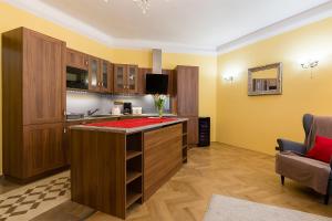 Кухня или мини-кухня в TYNSKA 622/17 - Double Bedroom Luxury Apartment
