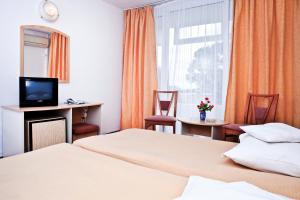Postel nebo postele na pokoji v ubytování Hotel Cerna