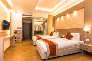 Letto o letti in una camera di Landmark Kathmandu