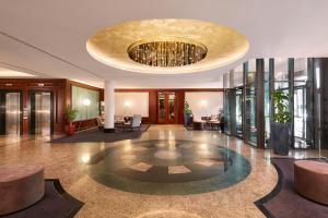 Ein Sitzbereich in der Unterkunft HYPERION Hotel Berlin