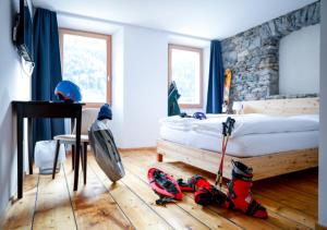 Bed&Bike Tremola San Gottardo客房内的一张或多张床位