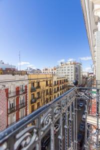 En generell vy över Madrid eller utsikten över staden från lägenheten