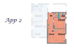 Plan piętra w obiekcie Villa St. Oswald