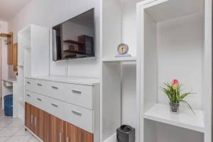 Kuchyňa alebo kuchynka v ubytovaní Apartmani Adria LiLa Crikvenica Dramalj