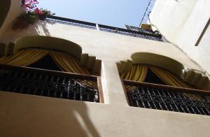 Balkón nebo terasa v ubytování Riad Hôtel Belleville Marrakech
