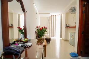 Posezení v ubytování Nguyen Ha Hotel