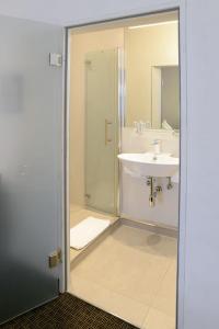 Koupelna v ubytování Hotel Fischertor