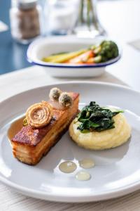 Food at or somewhere near the hotel 