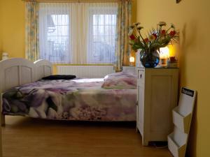 מיטה או מיטות בחדר ב-Landhaus Florian