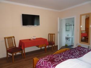 TV a/nebo společenská místnost v ubytování Hotel & Weinstube Restaurant Filling