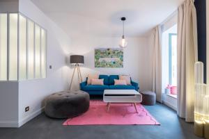 Posezení v ubytování L'Abeille - Boutique Apartments