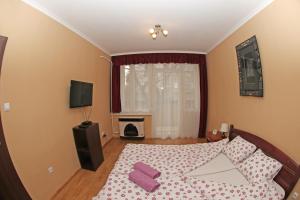 A television and/or entertainment centre at Levendula apartman
