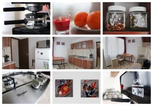 A kitchen or kitchenette at Levendula apartman