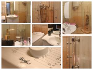 A bathroom at Levendula apartman