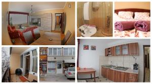 A kitchen or kitchenette at Levendula apartman