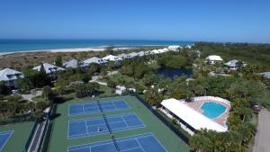 an aerial view of a tennis court at a resort at Palm Island Villa 3 Bedroom Superior Villa in Cape Haze