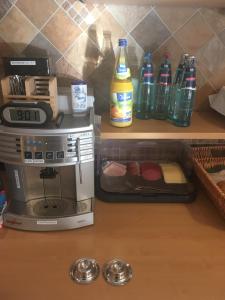 Kuchyň nebo kuchyňský kout v ubytování Gasthof Hotel Traube