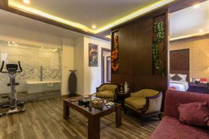 พื้นที่นั่งเล่นของ Hotel Ichchha