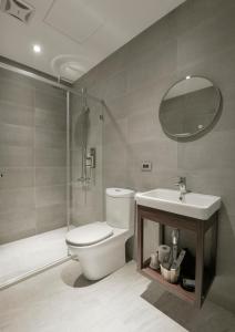 Koupelna v ubytování Hotel Hesper HSR Taichung