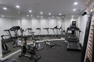 Fitness centrum a/nebo fitness zařízení v ubytování Hotel Olid