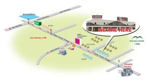 a map of we are here at Hotel Setia in Kluang +19 photos