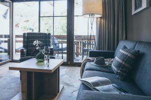 Posezení v ubytování PUR Suites & Chalets