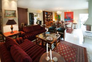A seating area at Athens Lycabettus Hill Penthouse, Private Roof Garden & Pool