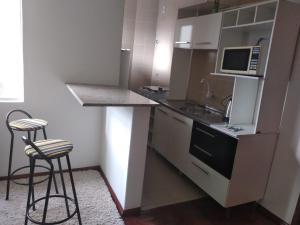 Kuchyňa alebo kuchynka v ubytovaní Apart. hotel Vitrine