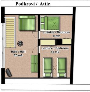 Majutuskoha U Lojzika korruse plaan