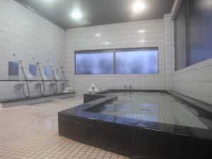 a bathroom with a large pool of water at Hotel ab Shiga in Otsu