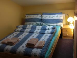 Postel nebo postele na pokoji v ubytování Penzion Aneta