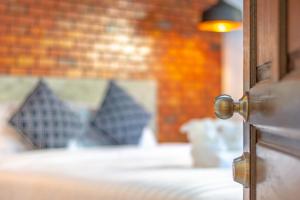 Postel nebo postele na pokoji v ubytování BA​ Apartment​ Flow​Suvarnabhumi