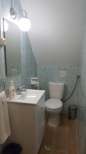 Koupelna v ubytování Casa S. Tiago
