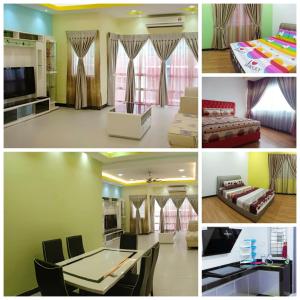 Kuchyň nebo kuchyňský kout v ubytování Sekinchan Paddy via Seaview Home 高楼 看海 稻田 民宿