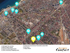 バルセロナにあるNice flat near the beach and Parc del Forumの地図のスクリーンショット