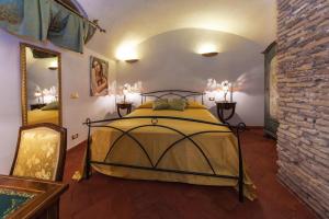 Katil atau katil-katil dalam bilik di Rifugio degli Artisti B&B
