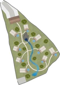 Půdorys ubytování Krk glamping village