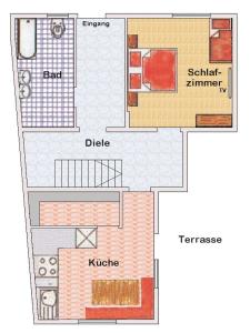 Půdorys ubytování Ferienhaus Marian
