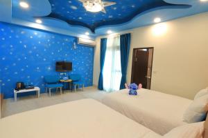 Voodi või voodid majutusasutuse Romantic B&B toas
