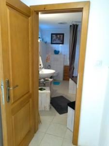 Koupelna v ubytování Villa Mali San
