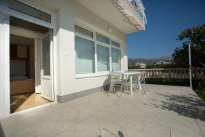 Balkón nebo terasa v ubytování Beach Studio Apartment Marija