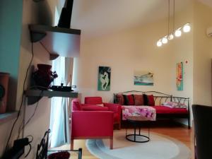 Et opholdsområde på Apartments in Villa Azra