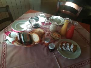 guado cannavina tesisinde konuklar için mevcut kahvaltı seçenekleri