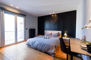 Postel nebo postele na pokoji v ubytování Acropolis Dream Apartment